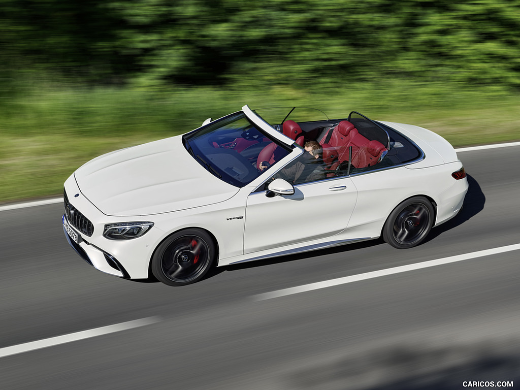 2018 Mercedes-AMG S63 Cabriolet 4MATIC+ (Color: Designo Diamond White) - Top