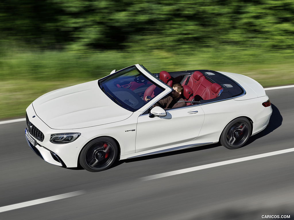 2018 Mercedes-AMG S63 Cabriolet 4MATIC+ (Color: Designo Diamond White) - Top