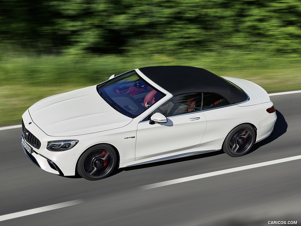 2018 Mercedes-AMG S63 Cabriolet 4MATIC+ (Color: Designo Diamond White) - Top