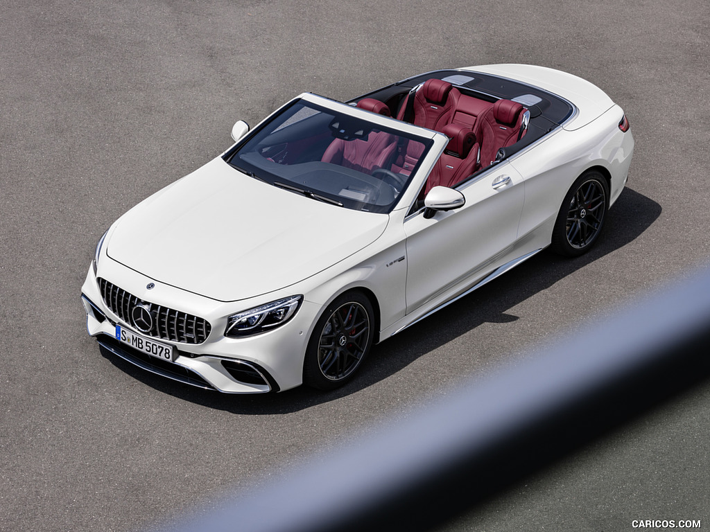 2018 Mercedes-AMG S63 Cabriolet 4MATIC+ (Color: Designo Diamond White) - Top