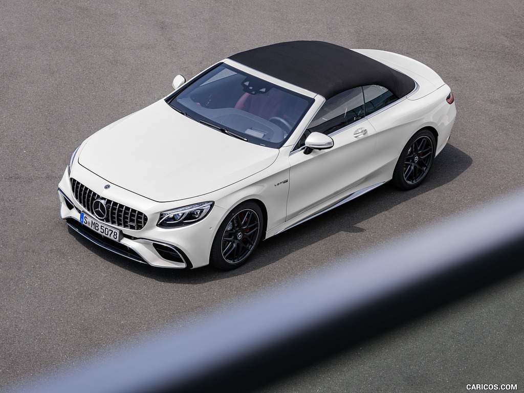 2018 Mercedes-AMG S63 Cabriolet 4MATIC+ (Color: Designo Diamond White) - Top