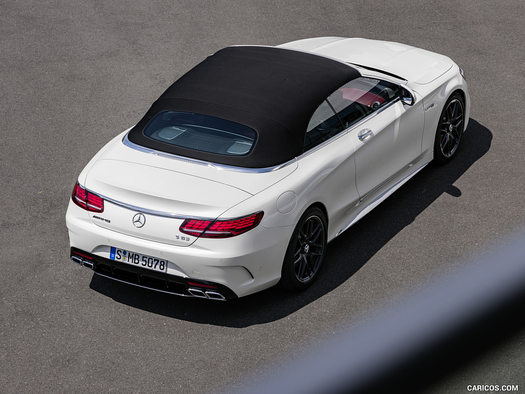 2018 Mercedes-AMG S63 Cabriolet 4MATIC+ (Color: Designo Diamond White) - Top