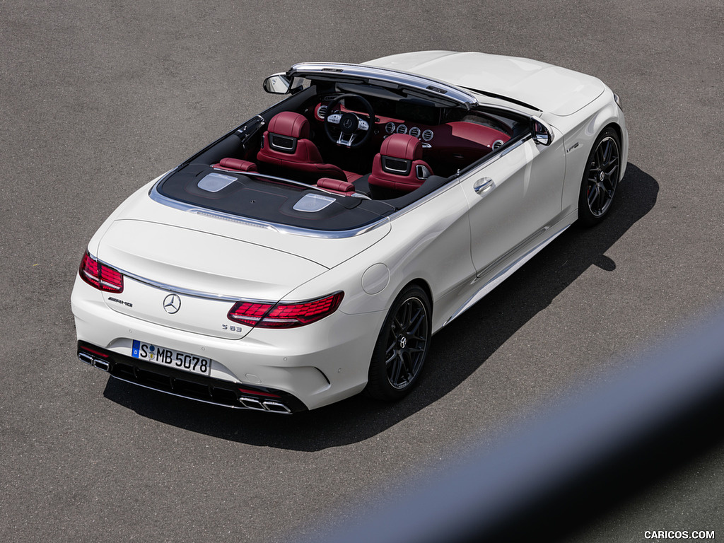 2018 Mercedes-AMG S63 Cabriolet 4MATIC+ (Color: Designo Diamond White) - Top