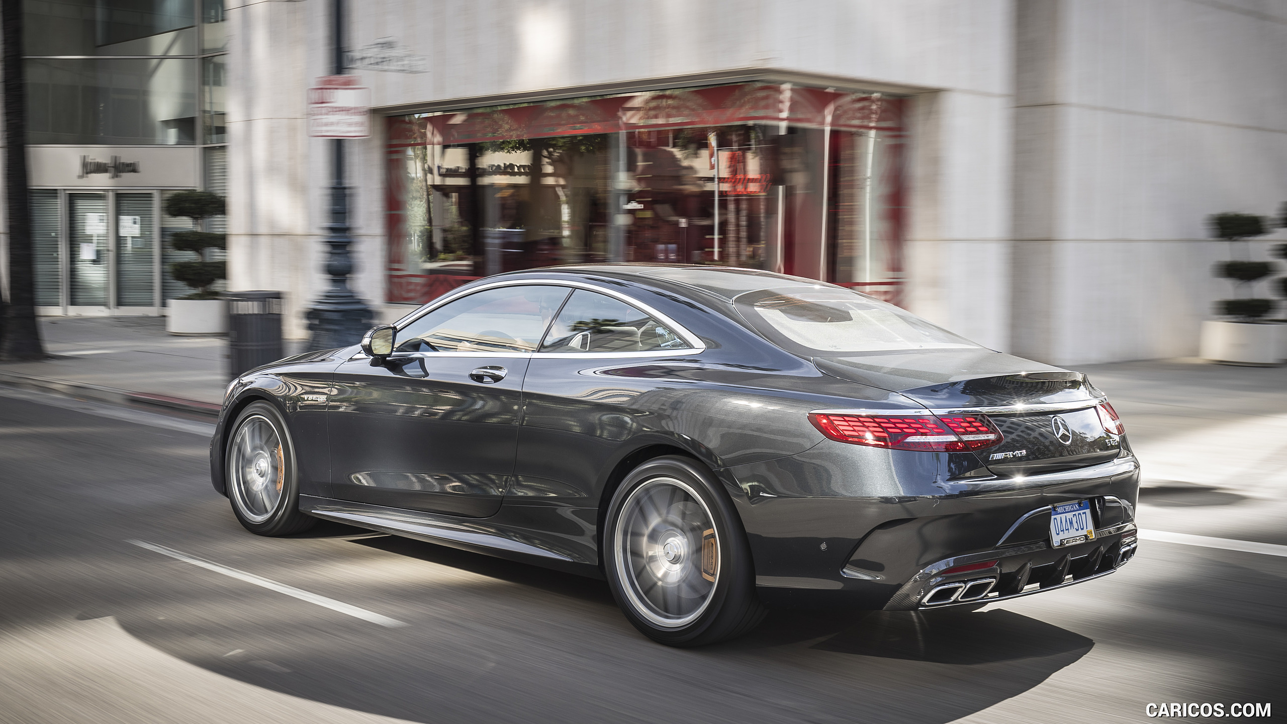 2018 Mercedes-AMG S63 Coupe (US-Spec) - Rear Three-Quarter, #48 of 98