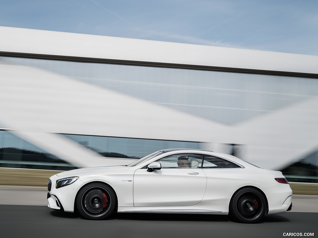 2018 Mercedes-AMG S63 Coupe 4MATIC+ (Color: Designo Diamond White) - Side