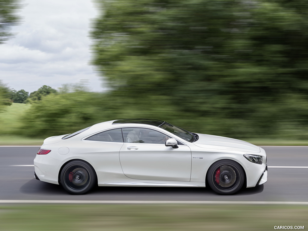 2018 Mercedes-AMG S63 Coupe 4MATIC+ (Color: Designo Diamond White) - Side