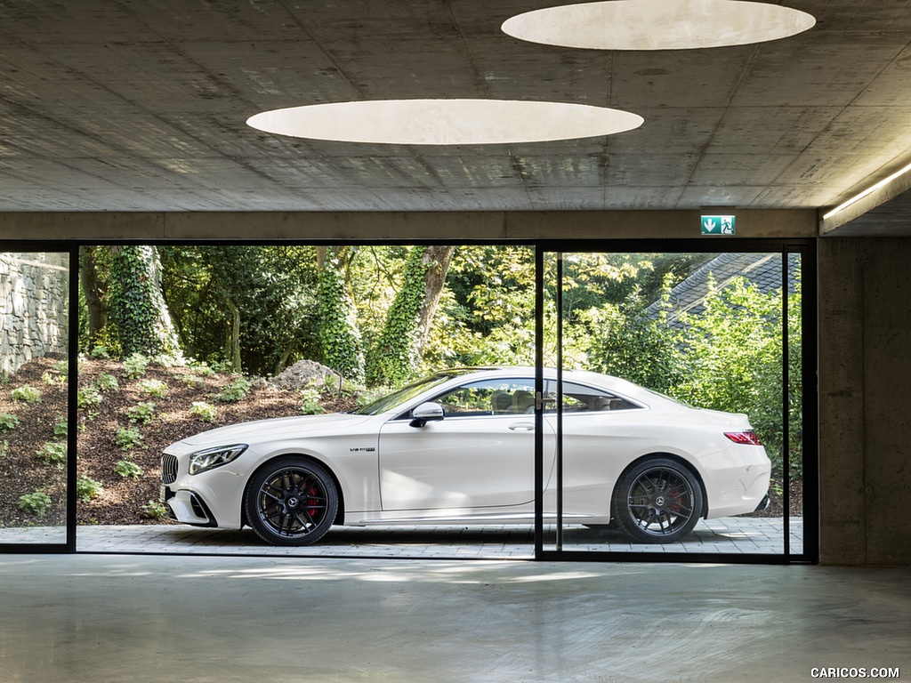 2018 Mercedes-AMG S63 Coupe 4MATIC+ (Color: Designo Diamond White) - Side