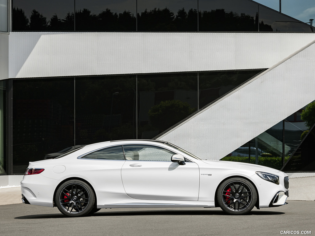 2018 Mercedes-AMG S63 Coupe 4MATIC+ (Color: Designo Diamond White) - Side