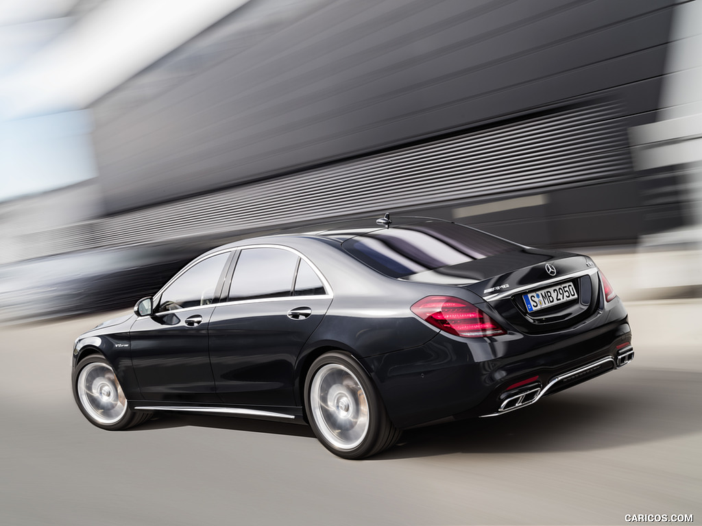 2018 Mercedes-AMG S65 (Color: Anthracite Blue) - Rear Three-Quarter