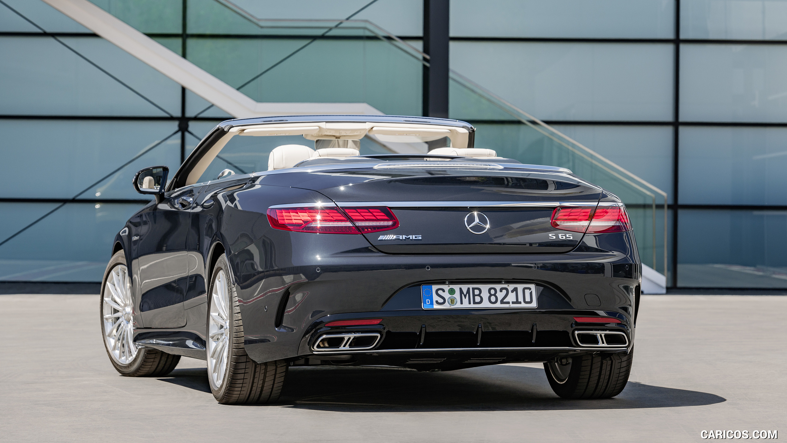 2018 Mercedes-AMG S65 Cabriolet (Color: Anthracite Blue Metallic) - Rear, #9 of 29