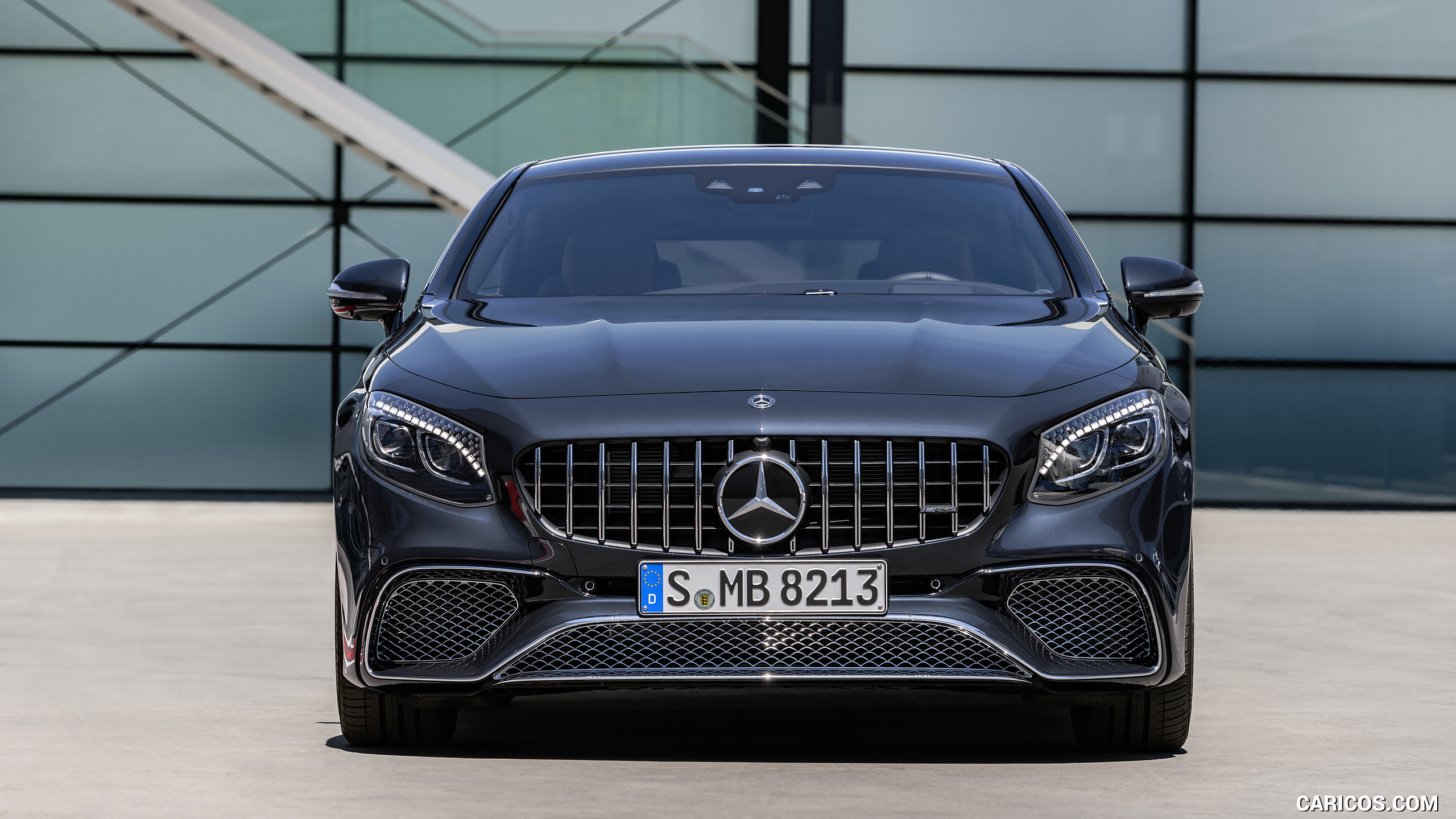 2018 Mercedes-AMG S65 Coupe (Color: Anthracite Blue Metallic) - Front, #23 of 29