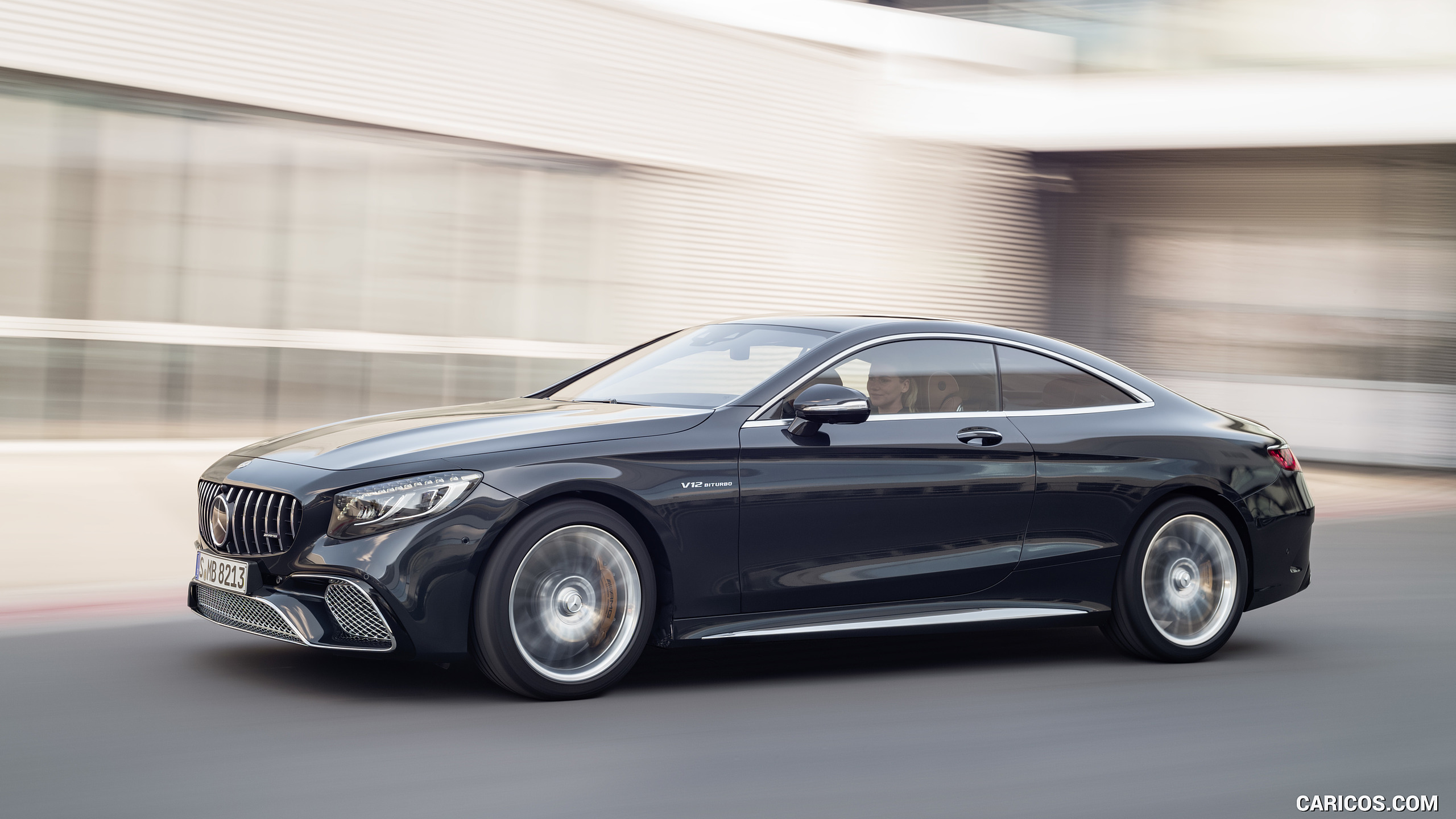 2018 Mercedes-AMG S65 Coupe (Color: Anthracite Blue Metallic) - Front Three-Quarter, #19 of 29
