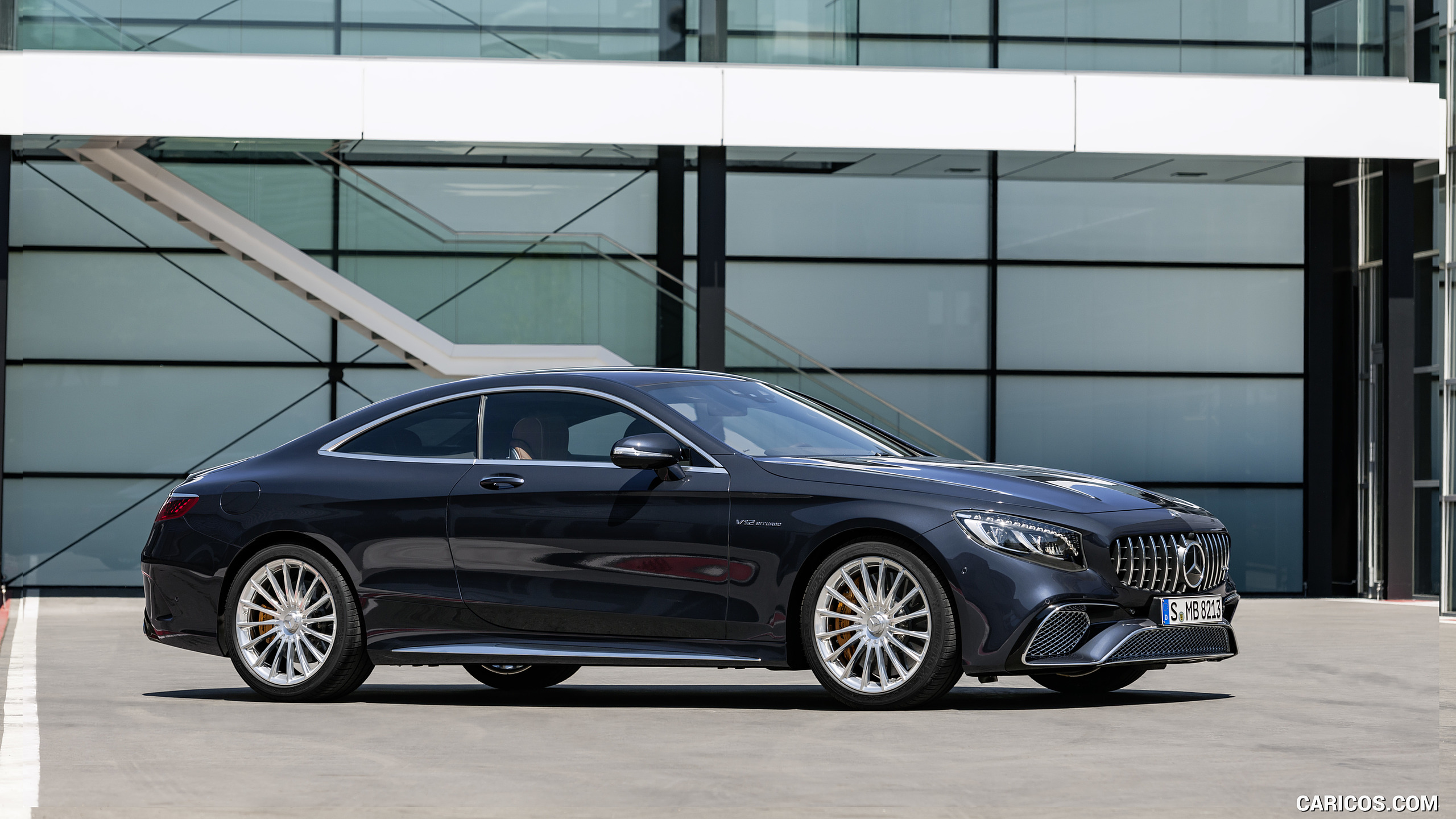 2018 Mercedes-AMG S65 Coupe (Color: Anthracite Blue Metallic) - Front Three-Quarter, #22 of 29