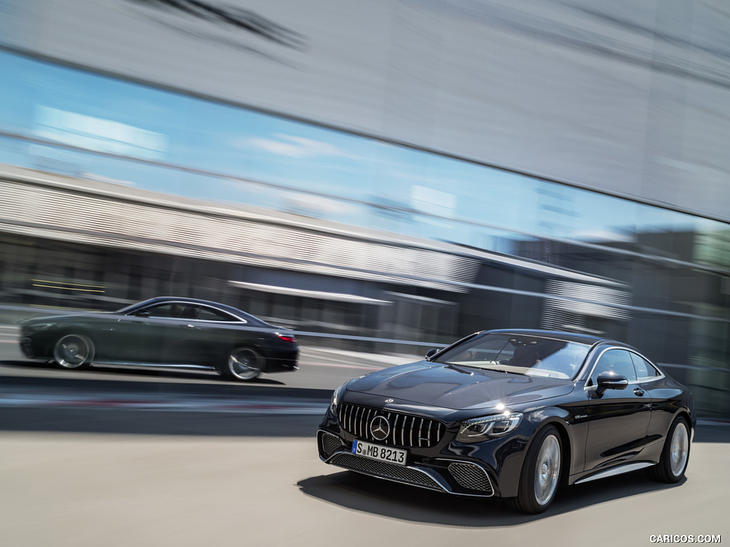 2018 Mercedes-AMG S65 Coupe (Color: Anthracite Blue Metallic) - Front Three-Quarter