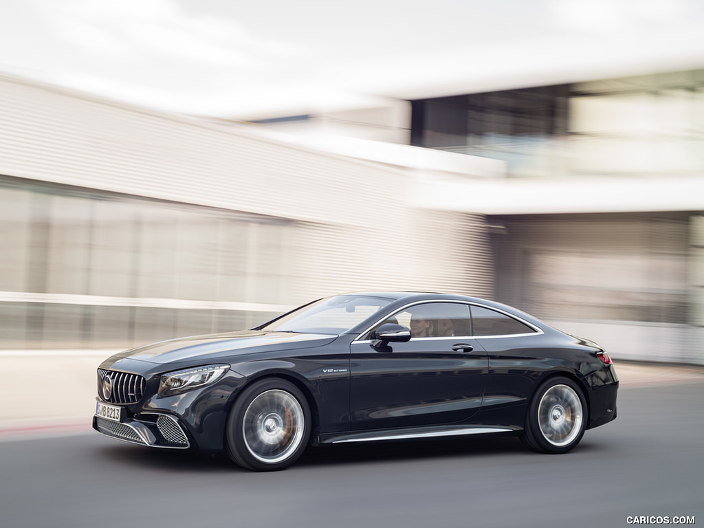 2018 Mercedes-AMG S65 Coupe (Color: Anthracite Blue Metallic) - Front Three-Quarter