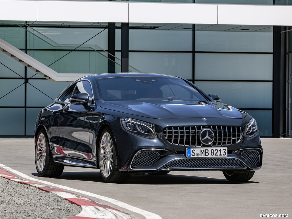 2018 Mercedes-AMG S65 Coupe (Color: Anthracite Blue Metallic) - Front Three-Quarter