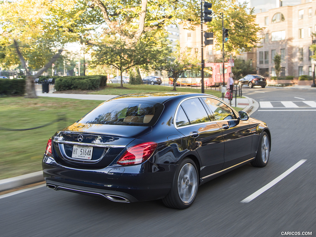 2018 Mercedes-Benz C350e Plug-in-Hybrid (US-Spec) - Rear Three-Quarter