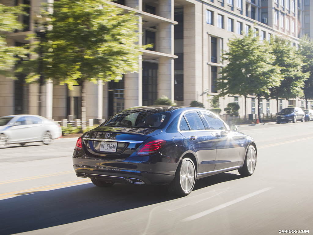 2018 Mercedes-Benz C350e Plug-in-Hybrid (US-Spec) - Rear Three-Quarter