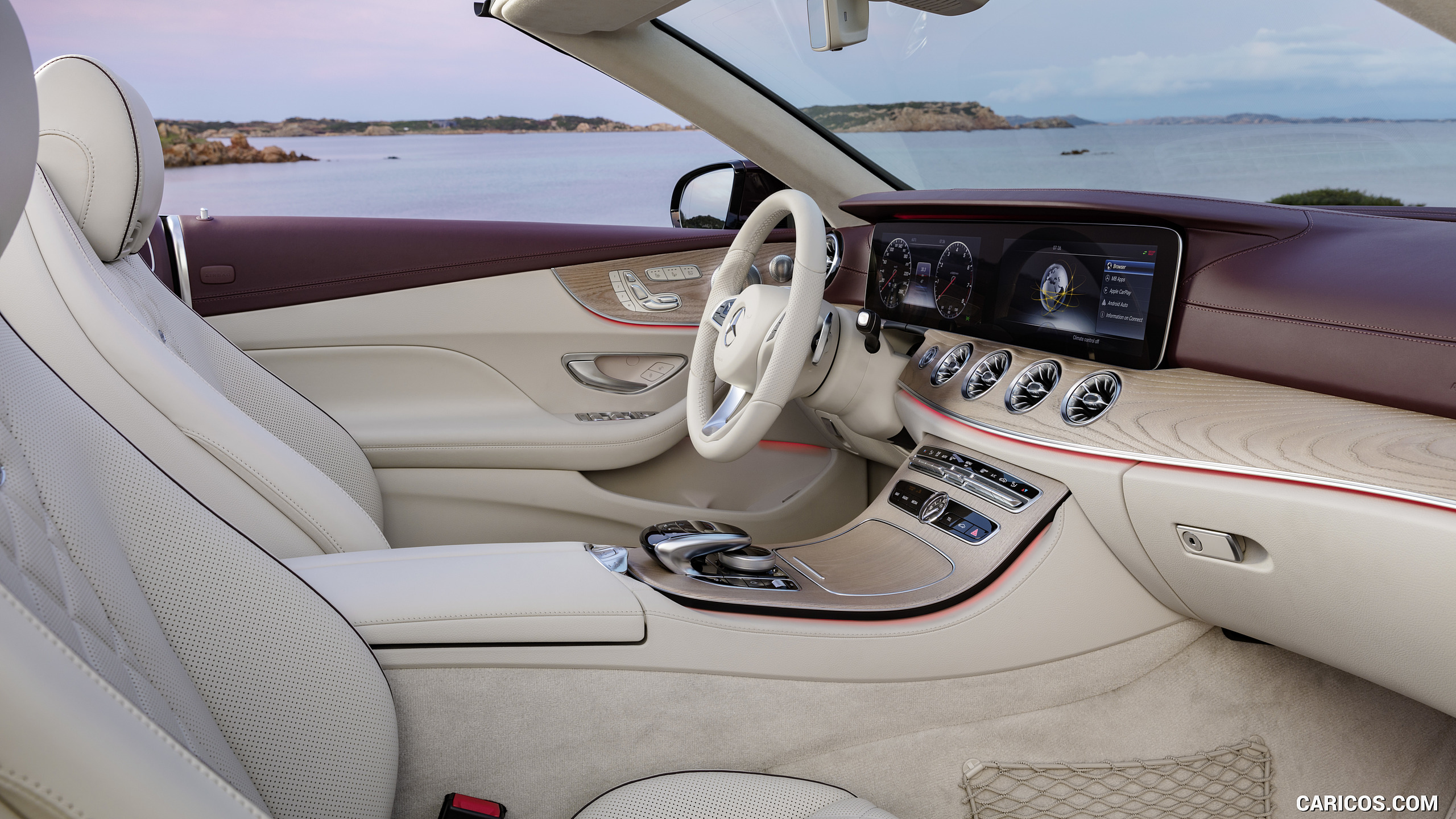2018 Mercedes-Benz E-Class Cabrio - Titan Red / Macchiato Beige Interior, #69 of 158
