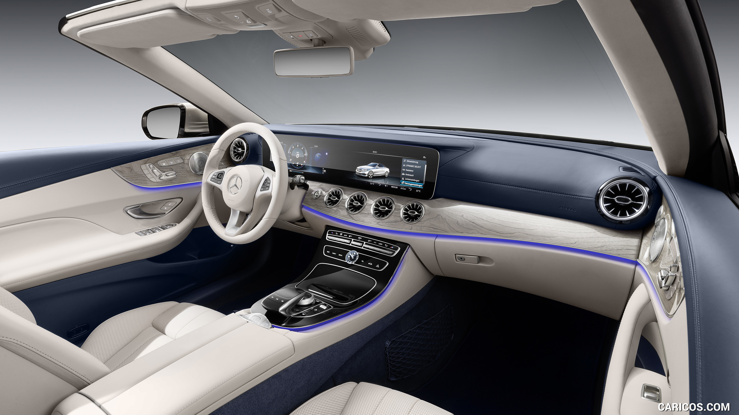 2018 Mercedes-Benz E-Class Cabrio - Yacht Blue / Macchiato Beige Interior, #81 of 158