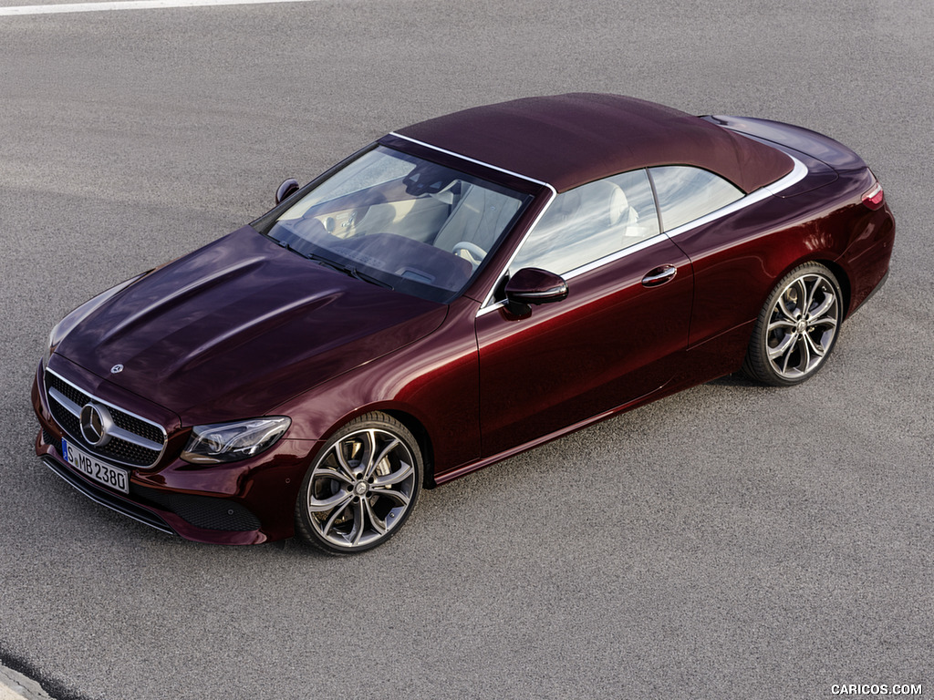 2018 Mercedes-Benz E-Class Cabrio 25th Anniversary Edtion (Color: Rubellite Red Metallic) - Front Three-Quarter