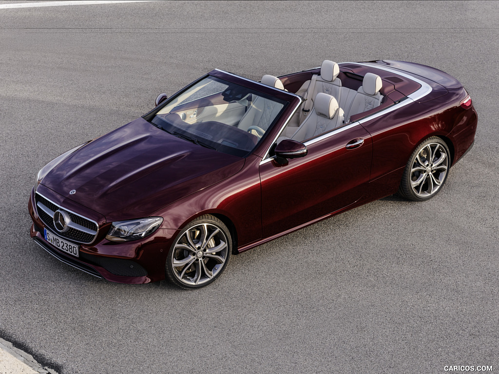 2018 Mercedes-Benz E-Class Cabrio 25th Anniversary Edtion (Color: Rubellite Red Metallic) - Front Three-Quarter