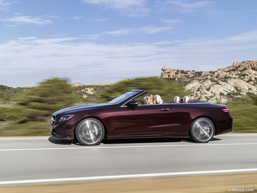 2018 Mercedes-Benz E-Class Cabrio 25th Anniversary Edtion (Color: Rubellite Red Metallic) - Side