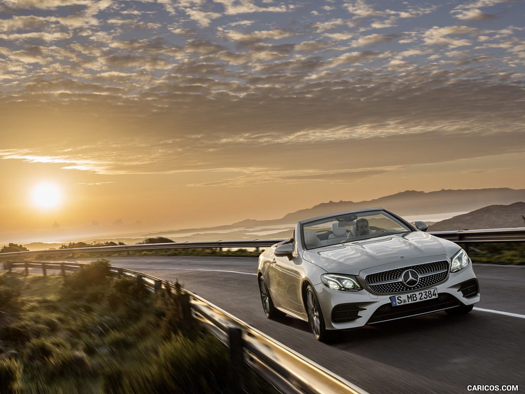 2018 Mercedes-Benz E-Class Cabrio AMG Line (Color: Aragonite Silver) - Front