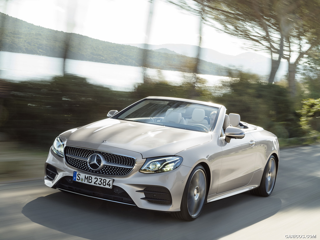 2018 Mercedes-Benz E-Class Cabrio AMG Line (Color: Aragonite Silver) - Front