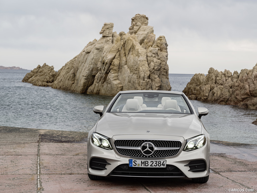 2018 Mercedes-Benz E-Class Cabrio AMG Line (Color: Aragonite Silver) - Front