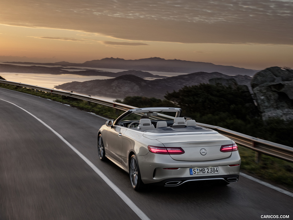 2018 Mercedes-Benz E-Class Cabrio AMG Line (Color: Aragonite Silver) - Rear