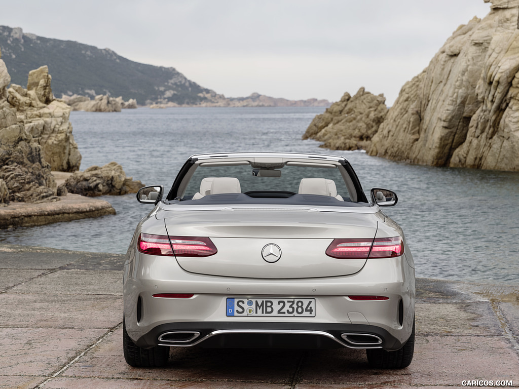 2018 Mercedes-Benz E-Class Cabrio AMG Line (Color: Aragonite Silver) - Rear