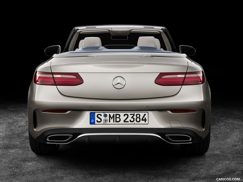 2018 Mercedes-Benz E-Class Cabrio AMG Line (Color: Aragonite Silver) - Rear