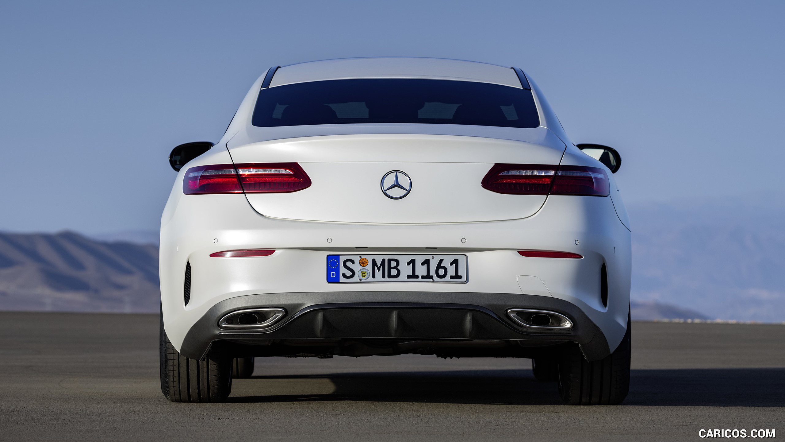 2018 Mercedes-Benz E-Class Coupe Edition 1 AMG Line Night Package (Color: Designo Kashmir White Magno) - Rear, #42 of 365