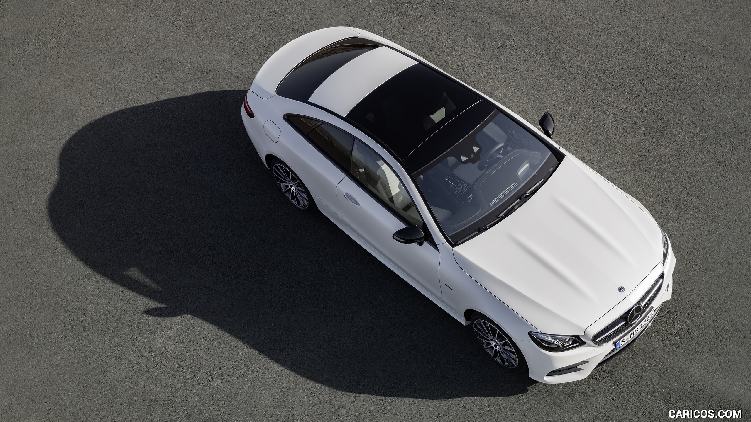 2018 Mercedes-Benz E-Class Coupe Edition 1 AMG Line Night Package (Color: Designo Kashmir White Magno) - Top, #46 of 365