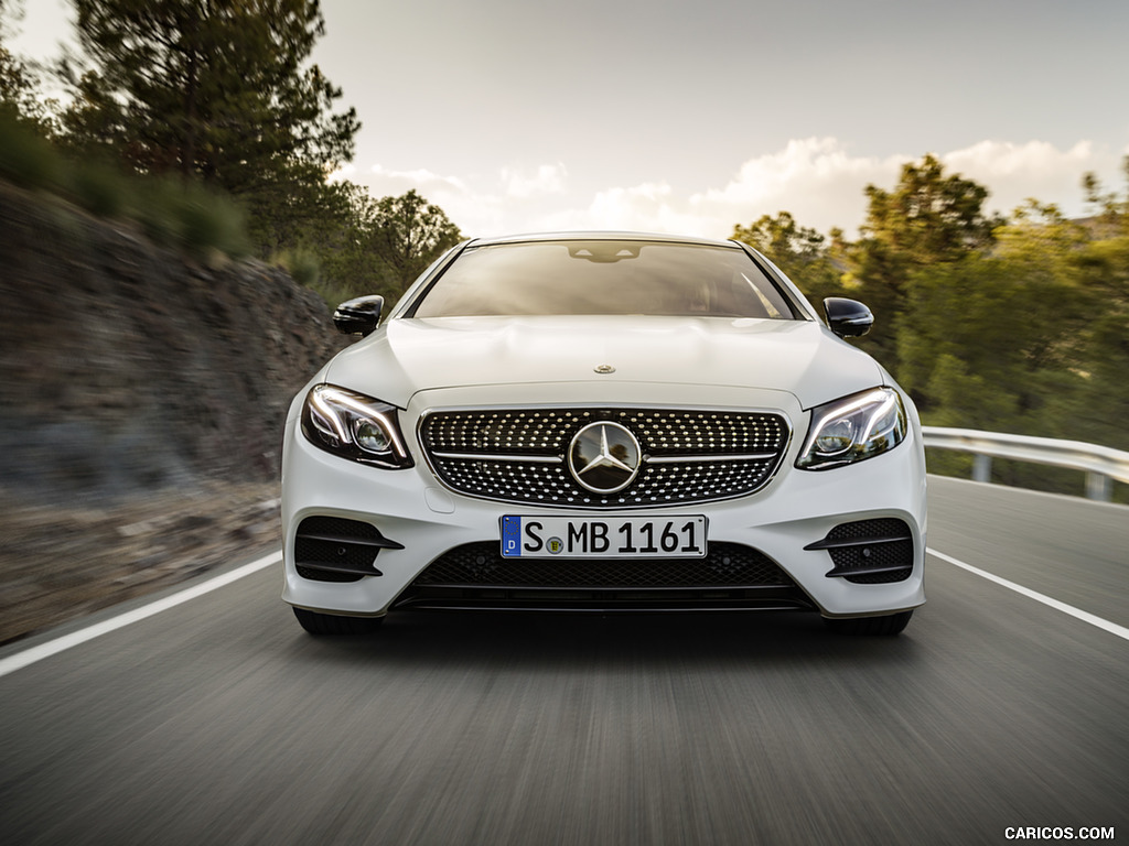 2018 Mercedes-Benz E-Class Coupe Edition 1 AMG Line Night Package (Color: Designo Kashmir White Magno) - Front