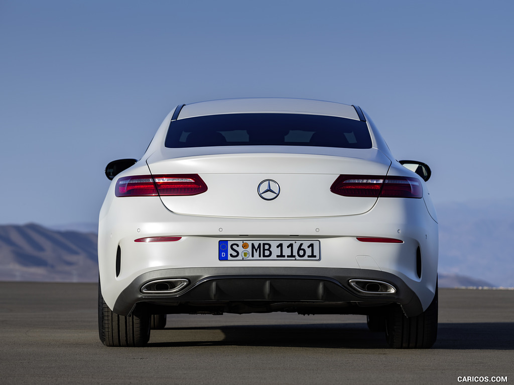 2018 Mercedes-Benz E-Class Coupe Edition 1 AMG Line Night Package (Color: Designo Kashmir White Magno) - Rear