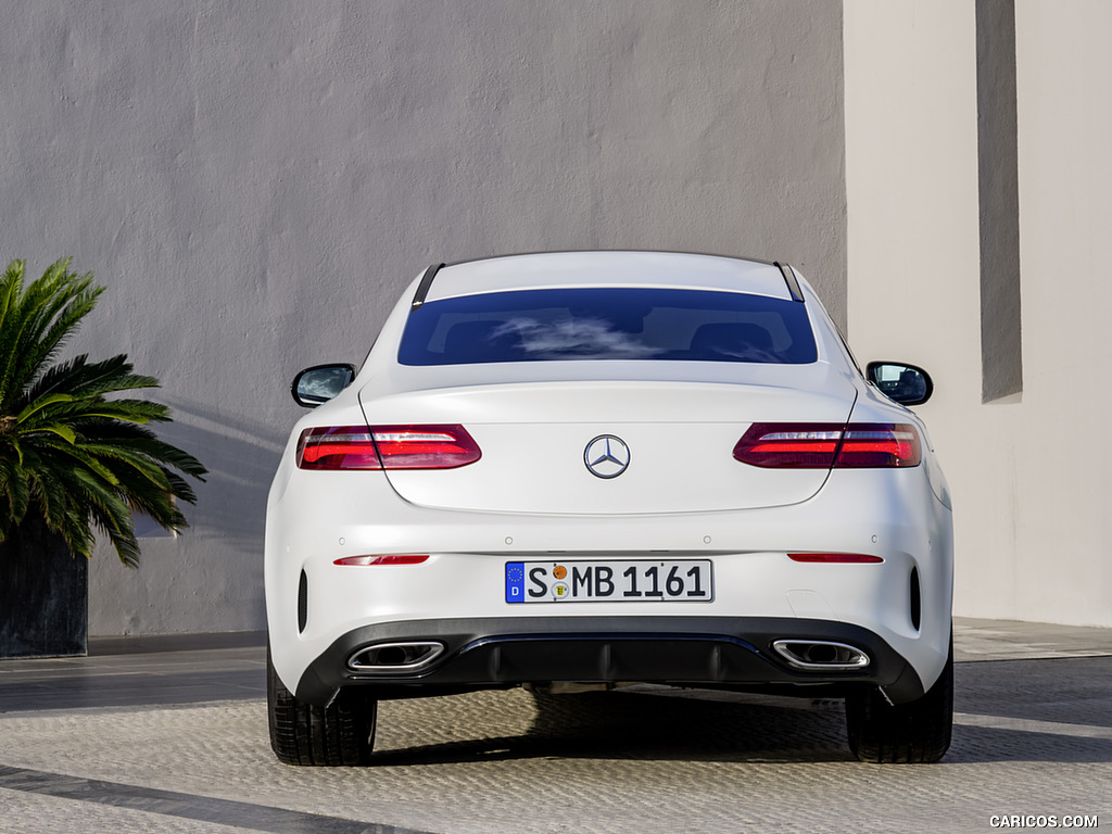 2018 Mercedes-Benz E-Class Coupe Edition 1 AMG Line Night Package (Color: Designo Kashmir White Magno) - Rear