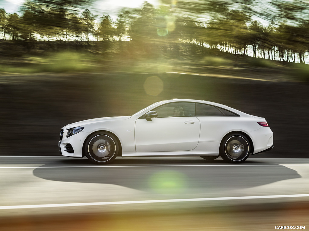 2018 Mercedes-Benz E-Class Coupe Edition 1 AMG Line Night Package (Color: Designo Kashmir White Magno) - Side