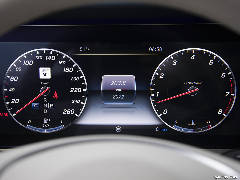 2018 Mercedes-Benz E-Class E400 4MATIC Coupe (US-Spec) - Digital Instrument Cluster