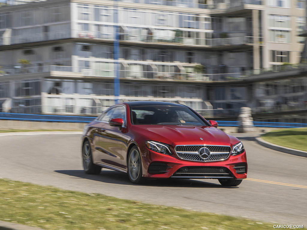 2018 Mercedes-Benz E-Class E400 4MATIC Coupe (US-Spec) - Front Three-Quarter