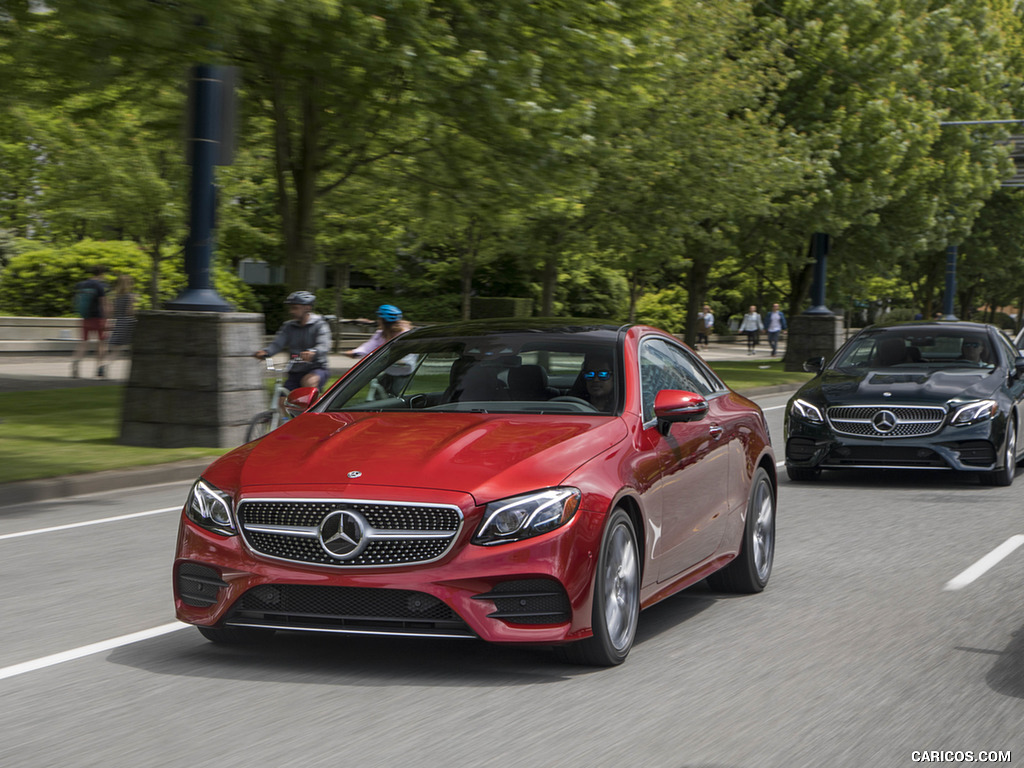 2018 Mercedes-Benz E-Class E400 4MATIC Coupe (US-Spec) - Front Three-Quarter