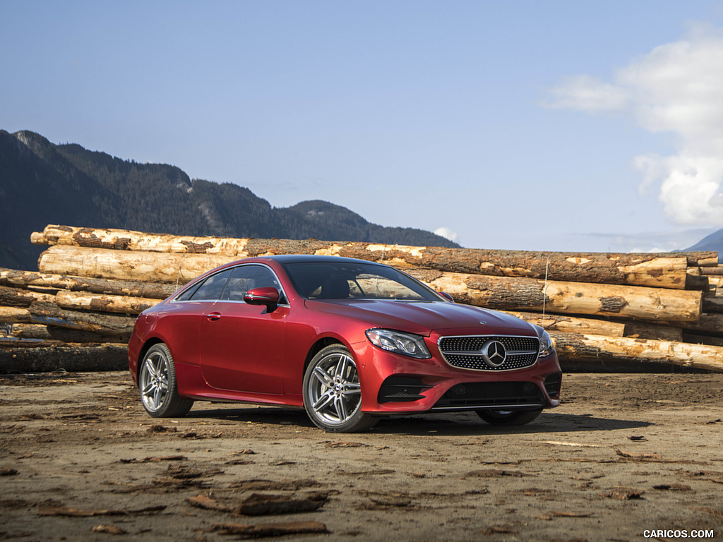 2018 Mercedes-Benz E-Class E400 4MATIC Coupe (US-Spec) - Front Three-Quarter