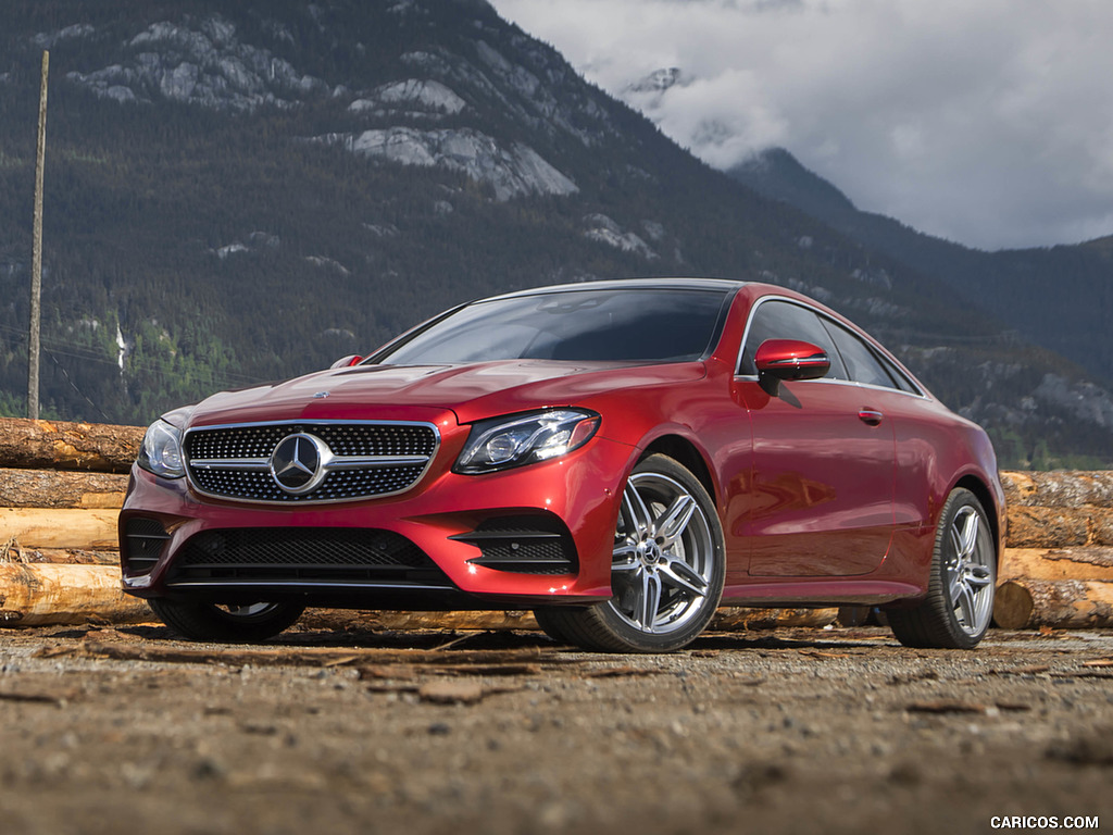 2018 Mercedes-Benz E-Class E400 4MATIC Coupe (US-Spec) - Front Three-Quarter