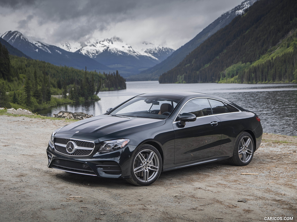 2018 Mercedes-Benz E-Class E400 4MATIC Coupe (US-Spec) - Front Three-Quarter