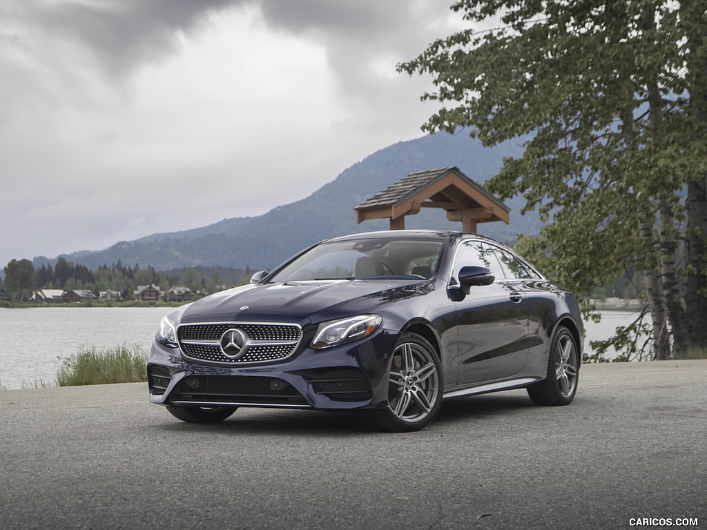 2018 Mercedes-Benz E-Class E400 4MATIC Coupe (US-Spec) - Front Three-Quarter