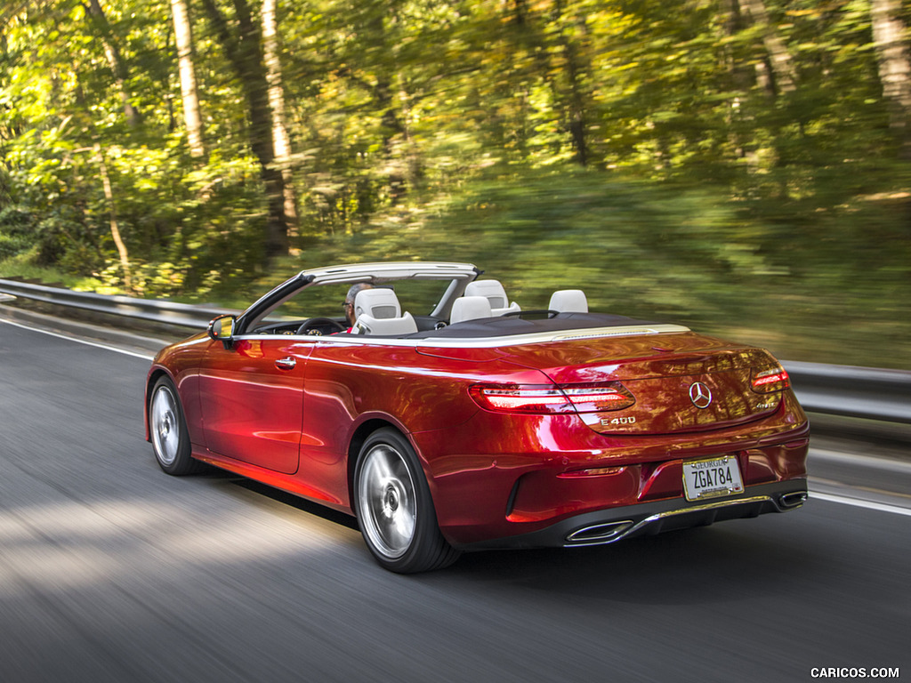 2018 Mercedes-Benz E-Class E400 Cabrio (US-Spec) - Rear Three-Quarter