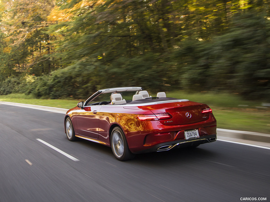 2018 Mercedes-Benz E-Class E400 Cabrio (US-Spec) - Rear Three-Quarter