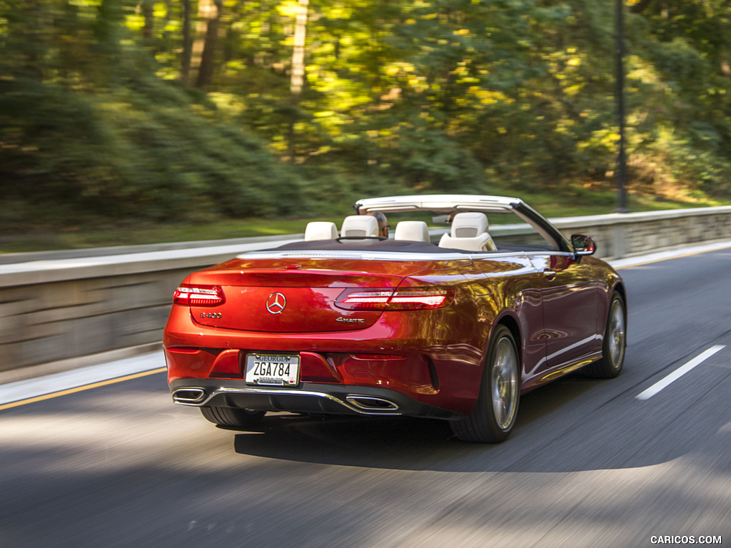 2018 Mercedes-Benz E-Class E400 Cabrio (US-Spec) - Rear Three-Quarter