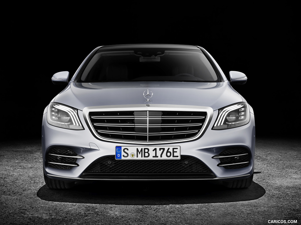 2018 Mercedes-Benz S 560 e Plug-in Hybrid (Color: Diamond Silver) - Front